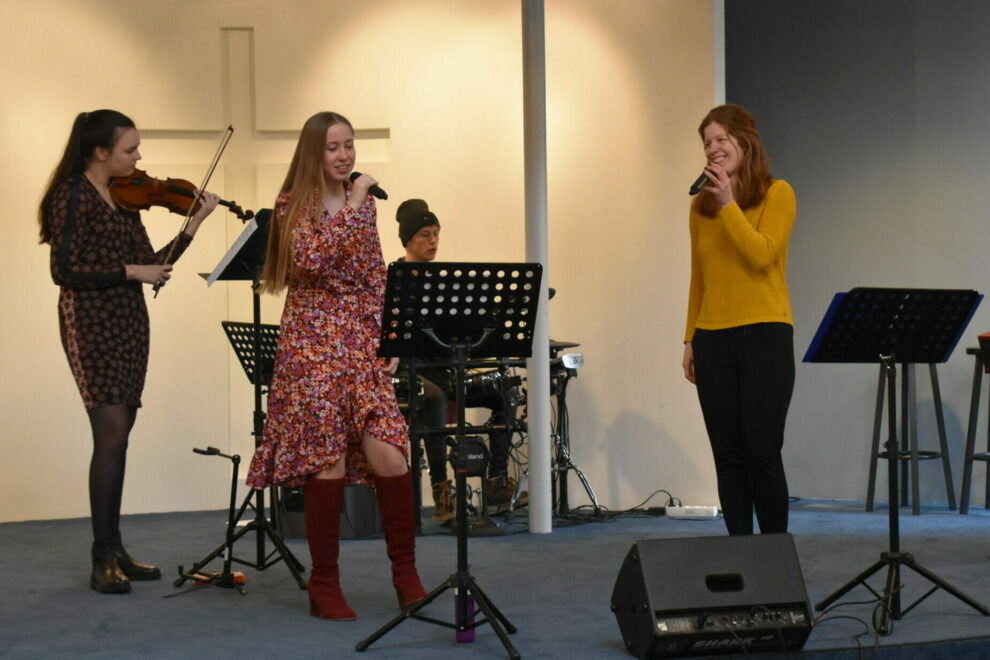 Samen muziek maken, band, kerk